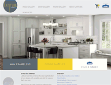 Tablet Screenshot of latitudecabinets.com
